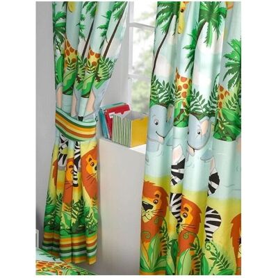 Generic Modèle Jungle-Tastic - Rideaux Animaux de la Jungle Generic Modèle Jungle-Tastic - Rideaux Animaux de la Jungle