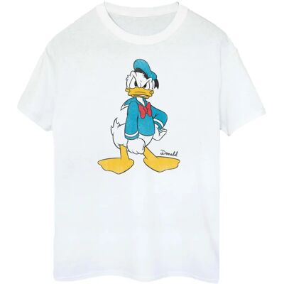 Disney Witte Boyfriend T-Shirt met Donald Duck - T-Shirt Disney Witte Boyfriend T-Shirt met Donald Duck - T-Shirt
