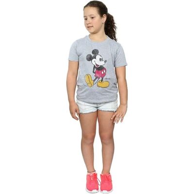 Disney Mickey Mouse Grijze T-Shirt voor Meisjes - Classic Kick Disney Mickey Mouse Grijze T-Shirt voor Meisjes - Classic Kick
