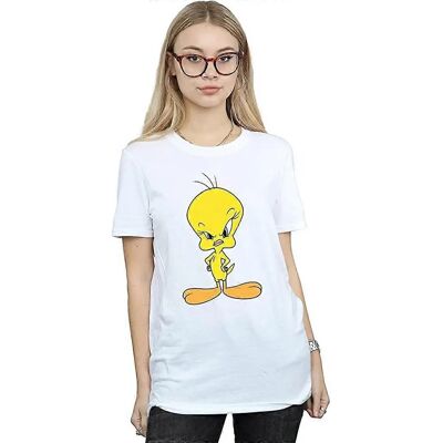 Looney Tunes Looney Tunes Tweety Cotton Boyfriend T-Shirt White S Looney Tunes Looney Tunes Tweety Cotton Boyfriend T-Shirt White S