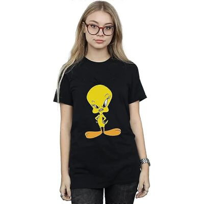 Looney Tunes Womens Angry Tweety Cotton Boyfriend T-Shirt - T-Shirt Looney Tunes Womens Angry Tweety Cotton Boyfriend T-Shirt - T-Shirt