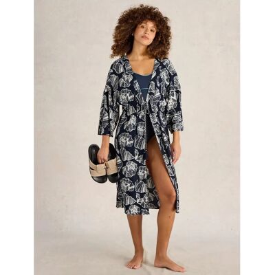 White Stuff Sophie Navy/Multi Kimono - Kleid White Stuff Sophie Navy/Multi Kimono - Kleid