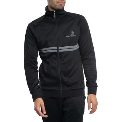 Sergio Tacchini New Dallas Trainingsjack - Zwart/Quiet Shade - Trainingsjack Sergio Tacchini New Dallas Trainingsjack - Zwart/Quiet Shade - Trainingsjack