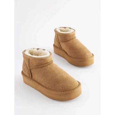 Next - Suede Faux Fur Lined Pull On Ankle Boots - EU 28 - UK 10 - Boots Next - Suede Faux Fur Lined Pull On Ankle Boots - EU 28 - UK 10 - Boots