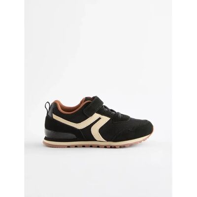 Next - Leather Panelled Trainer - Elastic Laces - Strap - Sneakers Next - Leather Panelled Trainer - Elastic Laces - Strap - Sneakers