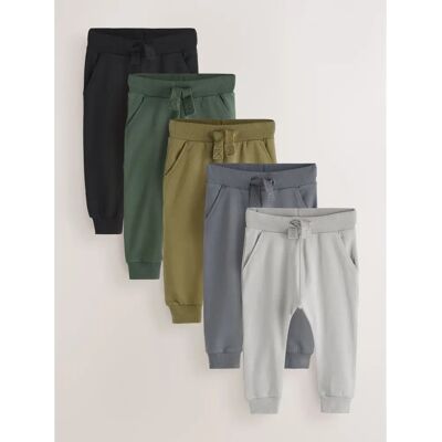 Next - 5-pak joggingbukser - 116-122 cm - 5 stk - 95% bomuld / 5% elastan - Joggingbukser Next - 5-pak joggingbukser - 116-122 cm - 5 stk - 95% bomuld / 5% elastan - Joggingbukser