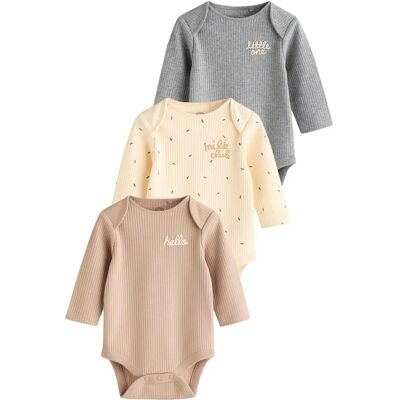 Next - Baby Bodysuits - 100% Coton - 3-Pack - Bodysuits - Publicité Next - Baby Bodysuits - 100% Coton - 3-Pack - Bodysuits - Publicité