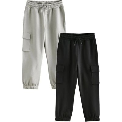 Next - Cargo Joggers - Lot de 2 - 3-16 ans - Joggers - Publicité Next - Cargo Joggers - Lot de 2 - 3-16 ans - Joggers - Publicité