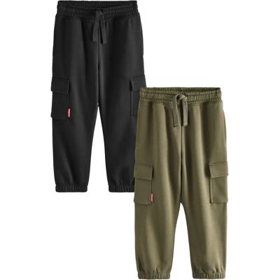 Next - Cargo Joggers 2 Pack - 3-16 ans - Publicité Next - Cargo Joggers 2 Pack - 3-16 ans - Publicité