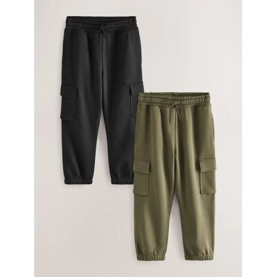Next - Cargo Joggers - 2 Pack - 3-16 ans - Joggers - Publicité Next - Cargo Joggers - 2 Pack - 3-16 ans - Joggers - Publicité