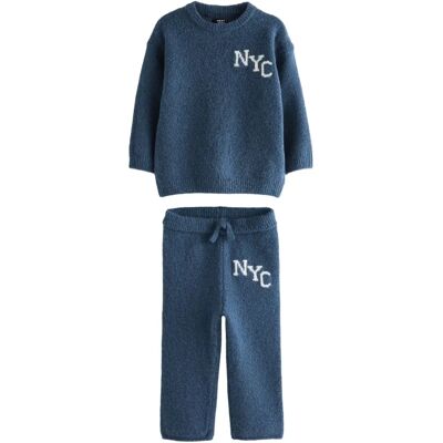 NEXT - Knitted NYC Varsity Jumper - 3mths-7yrs - Set NEXT - Knitted NYC Varsity Jumper - 3mths-7yrs - Set