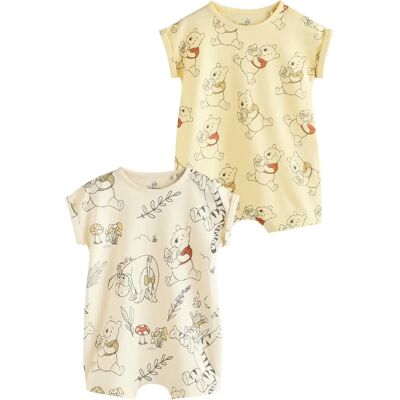Next - Pooh Romper 2-Pack - 100% Baumwolle - Pooh - Romper Next - Pooh Romper 2-Pack - 100% Baumwolle - Pooh - Romper