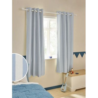Next - Eyelet blackout curtains - Blau gestreifte - 168x183 cm Next - Eyelet blackout curtains - Blau gestreifte - 168x183 cm