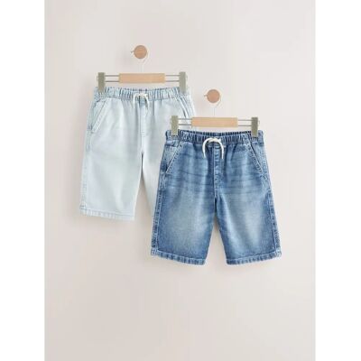Next - Bermuda Pull On Denim Shorts - 100% Bomuld - shorts Next - Bermuda Pull On Denim Shorts - 100% Bomuld - shorts