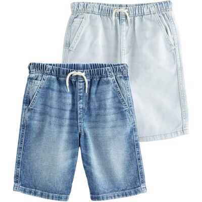 NEXT - Bermuda Denim Shorts - 2 Pack - 134-140 cm - Shorts NEXT - Bermuda Denim Shorts - 2 Pack - 134-140 cm - Shorts