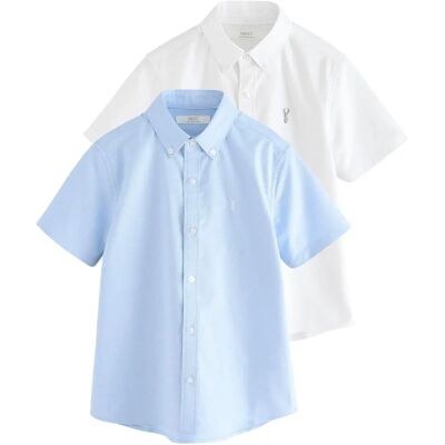 Next - Oxford Short-Sleeve Shirt - Størrelse 116-122 cm Next - Oxford Short-Sleeve Shirt - Størrelse 116-122 cm