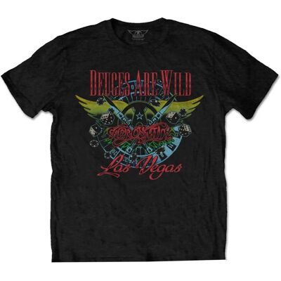 Aerosmith Unisex Deuces Are Wild T-Shirt - Casual Clothing Aerosmith Unisex Deuces Are Wild T-Shirt - Casual Clothing