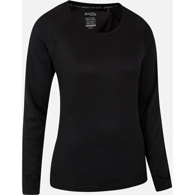 Mountain Warehouse Dames Endurance Lange Mouw Top - Zwart - Maat 20 Mountain Warehouse Dames Endurance Lange Mouw Top - Zwart - Maat 20