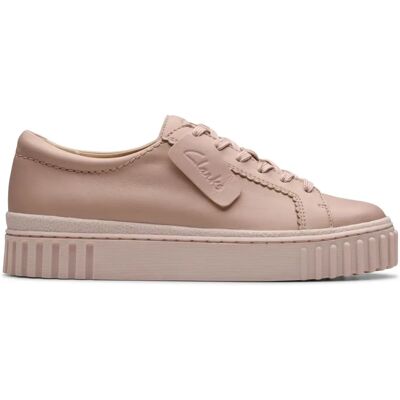 Clarks Mayhill Walk Leather Shoes Pink - Casual Clarks Mayhill Walk Leather Shoes Pink - Casual