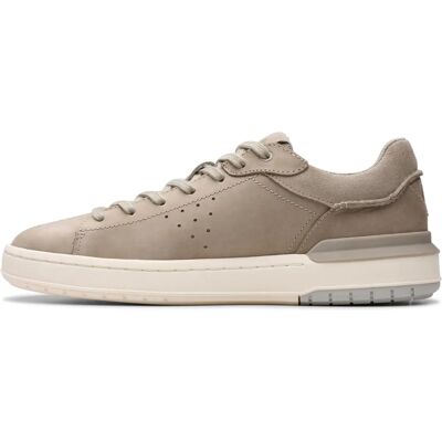Clarks Grey Leather Casual Shoes - Shoes Clarks Grey Leather Casual Shoes - Shoes