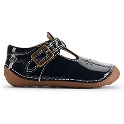 Clarks Tiny Skip T-Bar Navy Toddler Shoes - Kids' Toddler Shoes Clarks Tiny Skip T-Bar Navy Toddler Shoes - Kids' Toddler Shoes
