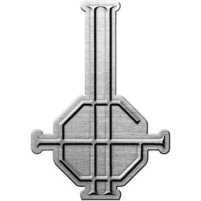 Pertemba - Ghost Grucifix Metal Badge - Silver - Badge Pertemba - Ghost Grucifix Metal Badge - Silver - Badge