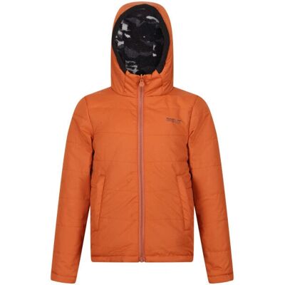 Veste réversible Camouflage Kyrell de Regatta - Cuivre brûlé/Noir - 14 ans Veste réversible Camouflage Kyrell de Regatta - Cuivre brûlé/Noir - 14 ans