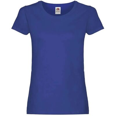 Fruit of the Loom Dames T-Shirt - Koningsblauw - Katoen Fruit of the Loom Dames T-Shirt - Koningsblauw - Katoen