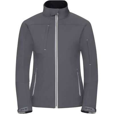 Russell Athletic Dames Bionische Zachte Shell Jas - Winddicht Waterdicht 5000mm Russell Athletic Dames Bionische Zachte Shell Jas - Winddicht Waterdicht 5000mm