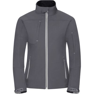 Russell Athletic Dames Bionic Soft Shell Jas - Waterdicht en Winddicht 4XL Russell Athletic Dames Bionic Soft Shell Jas - Waterdicht en Winddicht 4XL
