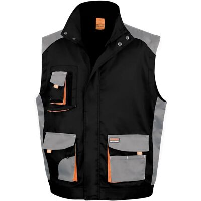 Result - WORK-GUARD Lite Gilet - Nero/Grigio-Arancione Result - WORK-GUARD Lite Gilet - Nero/Grigio-Arancione