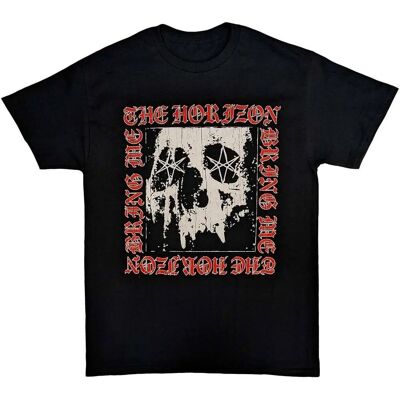 Bring Me The Horizon Black Metal Logo Cotton T-Shirt - T-Shirt Bring Me The Horizon Black Metal Logo Cotton T-Shirt - T-Shirt