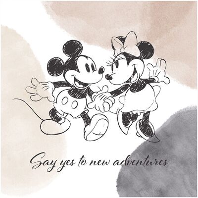 Arte Murale Disney Topolino & Minnie Mouse - 40cm x 40cm Arte Murale Disney Topolino & Minnie Mouse - 40cm x 40cm