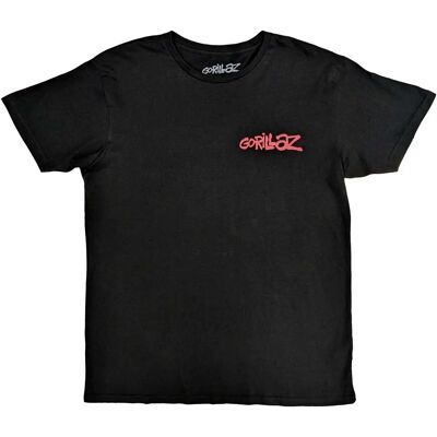 Gorillaz Unisex Adult Cult Of Gorillaz Back Print Cotton T-Shirt - Apparel Gorillaz Unisex Adult Cult Of Gorillaz Back Print Cotton T-Shirt - Apparel