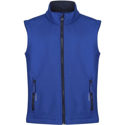Regatta Kinder/Navy Softshell Gilet - Reflecterend - 9-10 Jaar Regatta Kinder/Navy Softshell Gilet - Reflecterend - 9-10 Jaar