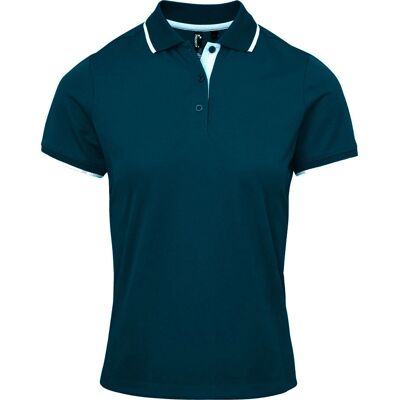 Premier Navy/white Contrast Pique Polo Shirt - M - Polo Shirt Premier Navy/white Contrast Pique Polo Shirt - M - Polo Shirt