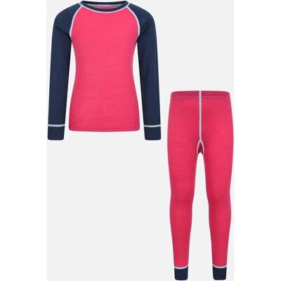Mountain Warehouse Kinder Merino II Basislaag Set Paars - Basislaag Set Mountain Warehouse Kinder Merino II Basislaag Set Paars - Basislaag Set