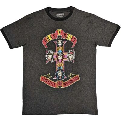 Guns N' Roses Maglietta Unisex Grigia Carbone - Abbigliamento Guns N' Roses Maglietta Unisex Grigia Carbone - Abbigliamento
