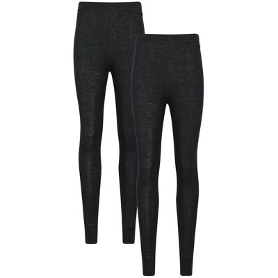 Mountain Warehouse Dames Merino Wol Thermobroek - Zwart - Maat 20 UK Mountain Warehouse Dames Merino Wol Thermobroek - Zwart - Maat 20 UK