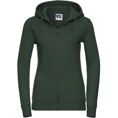 Russell Athletic Damen/ Damen Authentic Voll-Reißverschluss Hoodie - Grün Russell Athletic Damen/ Damen Authentic Voll-Reißverschluss Hoodie - Grün