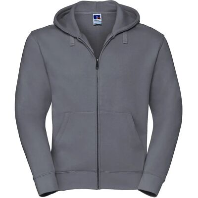 Russell Grau Vollreißverschluss Kapuzenpullover - Hoodie Russell Grau Vollreißverschluss Kapuzenpullover - Hoodie