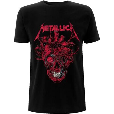 Metallica Unisex Heart Skull T-Shirt - T-Shirt Metallica Unisex Heart Skull T-Shirt - T-Shirt