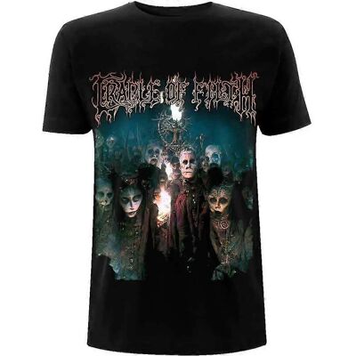 Pertemba FR - Maglietta unisex per adulti con stampa sul retro di Trouble & Their Double Lives di Cradle Of Filth - Maglietta Pertemba FR - Maglietta unisex per adulti con stampa sul retro di Trouble & Their Double Lives di Cradle Of Filth - Maglietta