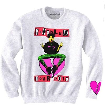 Yungblud White Crew Neck Sweatshirt - Apparel Yungblud White Crew Neck Sweatshirt - Apparel