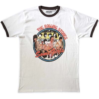 Rolling Stones White S Crew Neck T-Shirt - Unisex Adult Top Rolling Stones White S Crew Neck T-Shirt - Unisex Adult Top