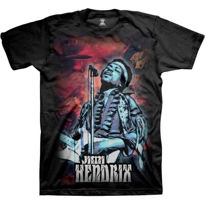 Jimi Hendrix Unisex Crew Neck T-Shirt - Universe Jimi Hendrix Unisex Crew Neck T-Shirt - Universe
