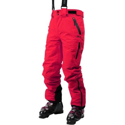 Calças de Esqui Trespass Kristoff - Vermelho - Impermeáveis, Respiráveis, Cintura Ajustável Calças de Esqui Trespass Kristoff - Vermelho - Impermeáveis, Respiráveis, Cintura Ajustável