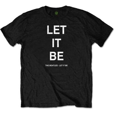 The Beatles Unisex Adult Let It Be Back Print T-Shirt - T-Shirt The Beatles Unisex Adult Let It Be Back Print T-Shirt - T-Shirt
