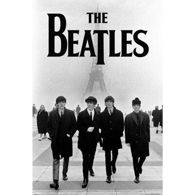 L'Affiche de la Tour Eiffel des Beatles Noir/Blanc - Affiche L'Affiche de la Tour Eiffel des Beatles Noir/Blanc - Affiche