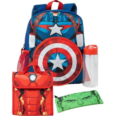 Marvel Avengers Backpack Set - Green - Size: ONE size Marvel Avengers Backpack Set - Green - Size: ONE size